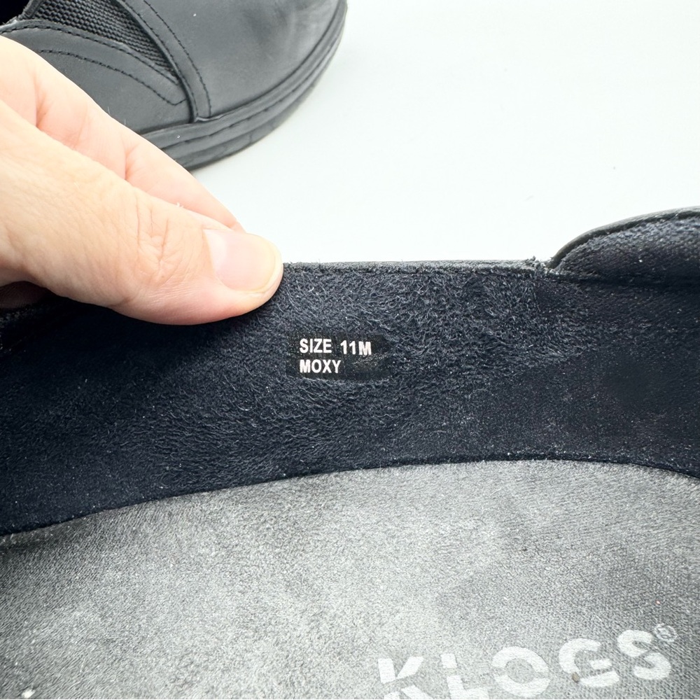 Klogs Footwear Women's Moxy Leather Slip-On Work Clogs Black‎ Size 11 Office - Picture 12 of 13